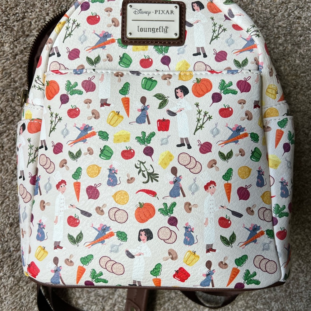 Disney Pixar Ratatouille All Over Print Loungefly Mini Backpack